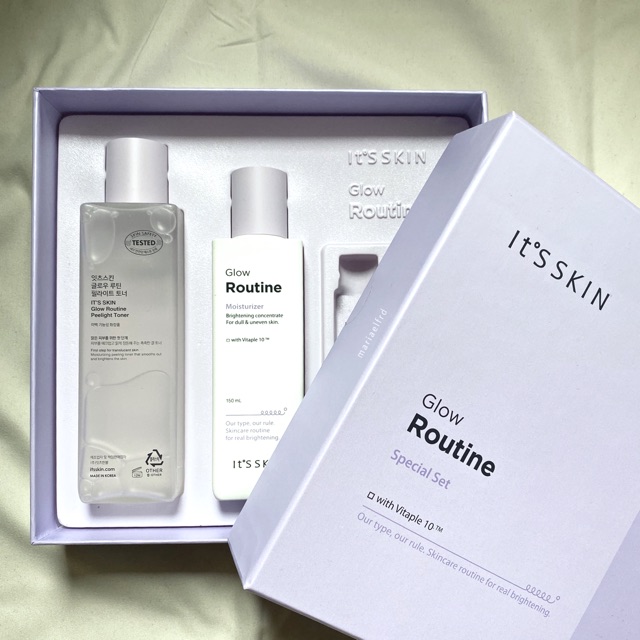 it's skin glow routine moisturizer