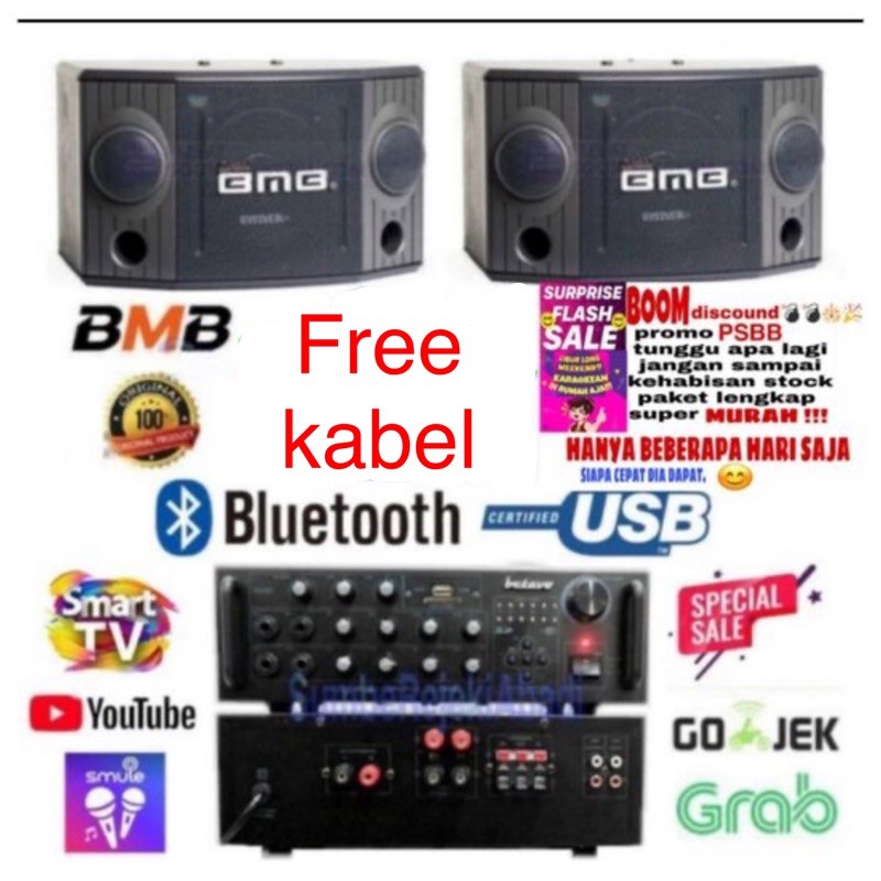 Paket sound bmb 8inch original garansi