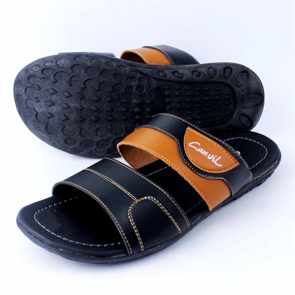 Sandal Selop Pria Kulit Termurah - Sandal Slop Pria Kualitas Premium CVL-11 HT