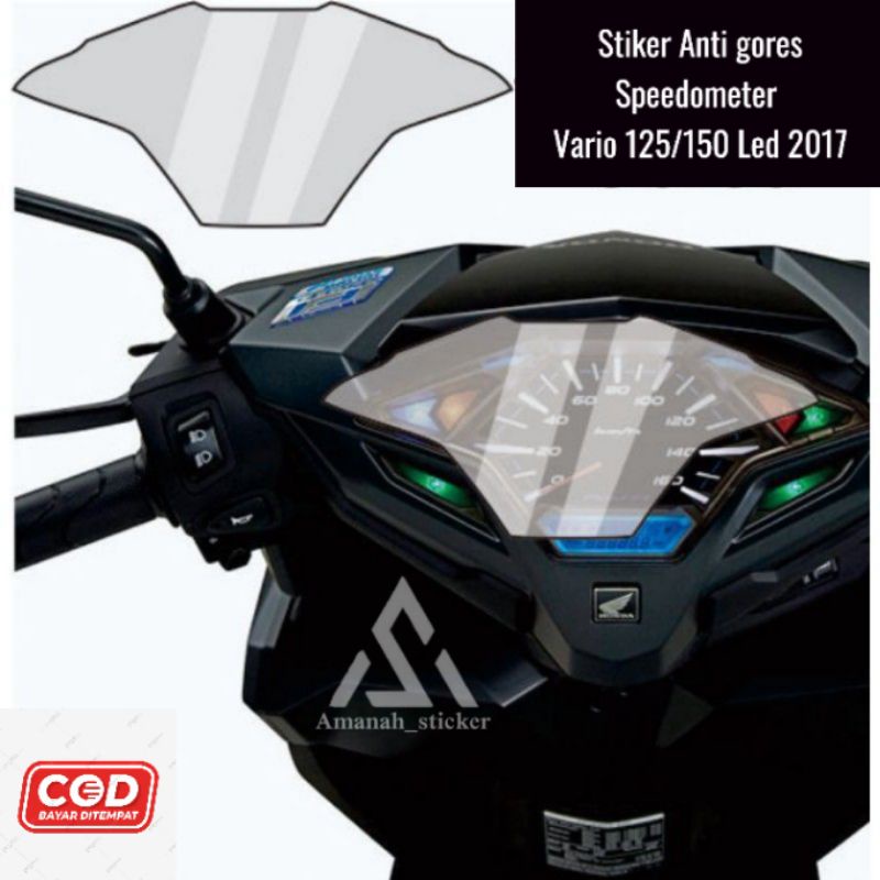 Stiker Speedometer Vario 125/150 Led 2017/ Stiker Pelindung Speedometer Vario / Antigores speedomete