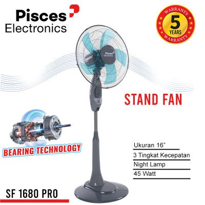 PISCES BEARING STAND FAN KIPAS ANGIN BERDIRI 16&quot; SF 1680 ORI