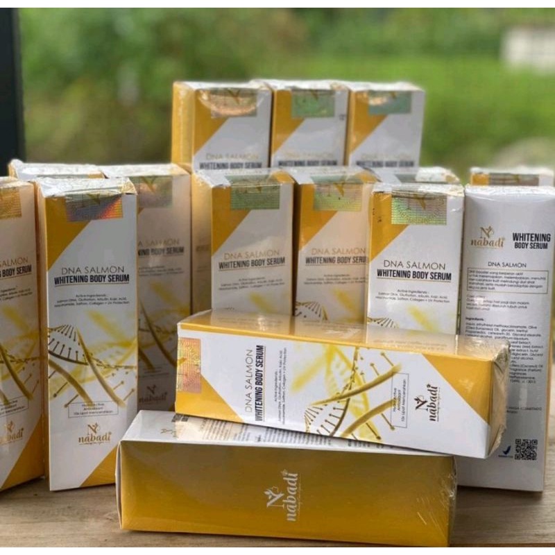 Nabadi DNA Salmon Body Serum Whitening Hand And Body Serum Lotion Pemutih SPF Body Lotion