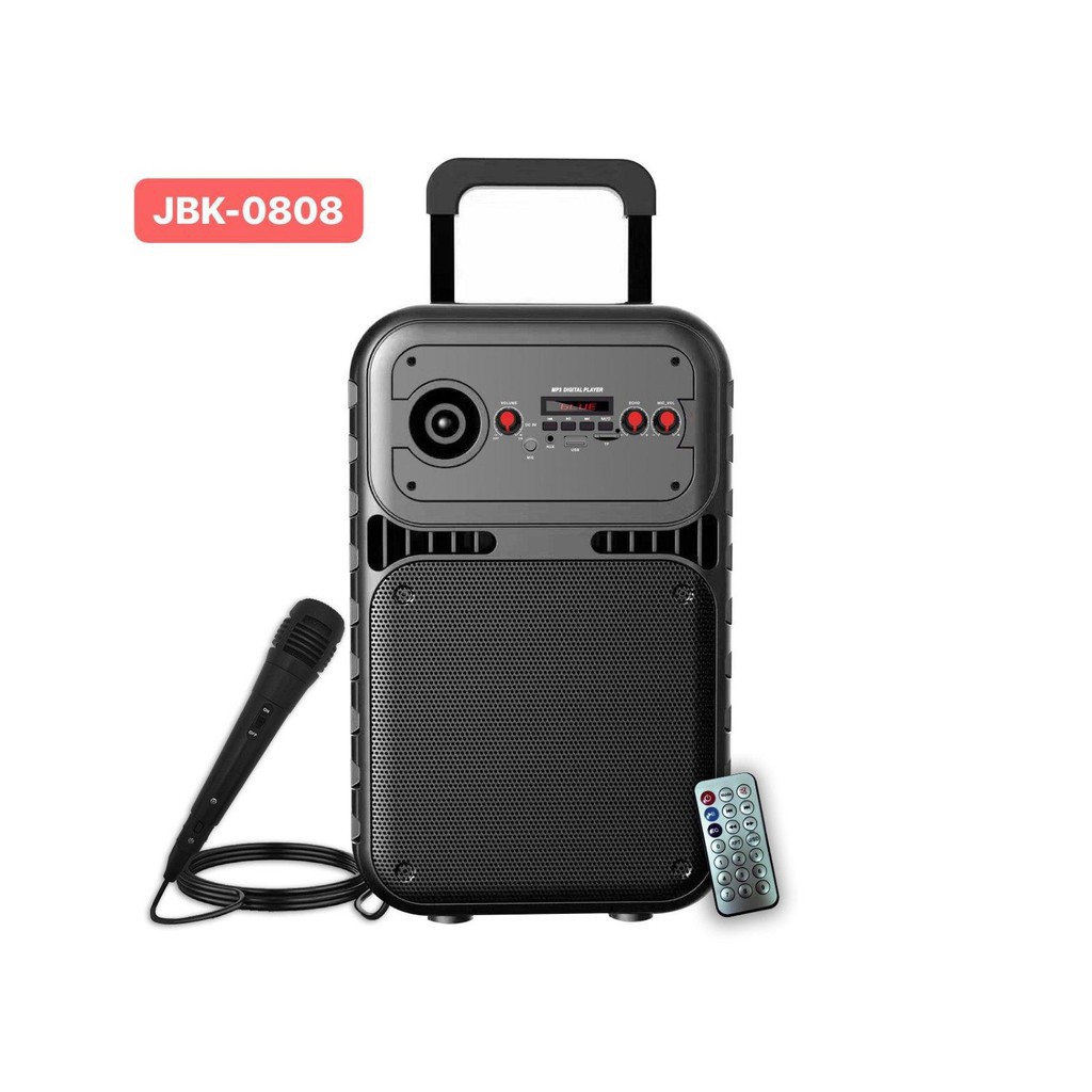 Speaker JBK 0808 Speaker Portable Hifi Bluetooth plus Mic Support USB