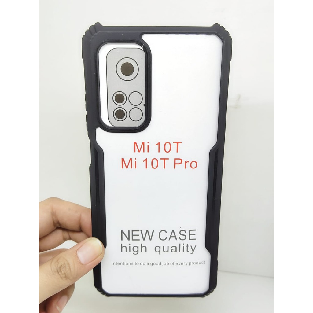 Anti Shocking Xiaomi Mi 10T 6.67 Inch Hardcase Fusion Mi 10T Pro List Hitam Acrylic Case
