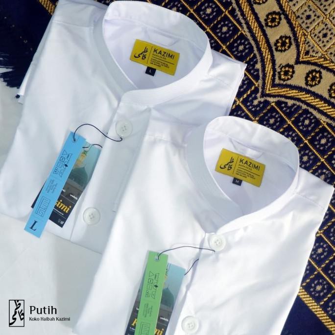 Baju Muslim Baju Koko Habaib Habaib Haibah Kazimi Putih