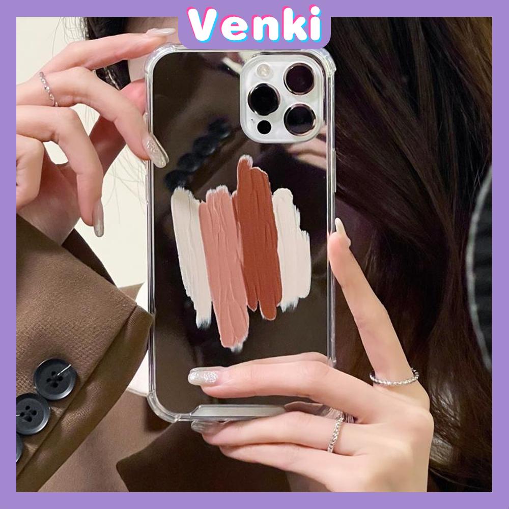 iPhone Case Acrylic HD Mirror Airbag Shockproof Protection Camera Cute Brown Tones Compatible For iPhone 11 iPhone 13 Pro Max iPhone 12 Pro Max iPhone 7 Plus iPhone xr