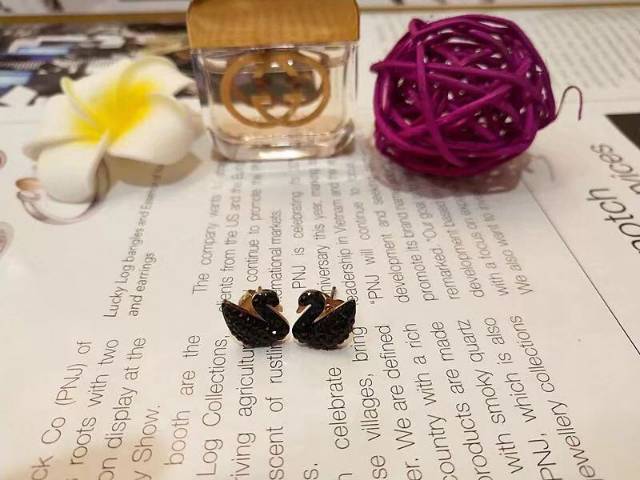 Set kalung dan anting swan angsa premium