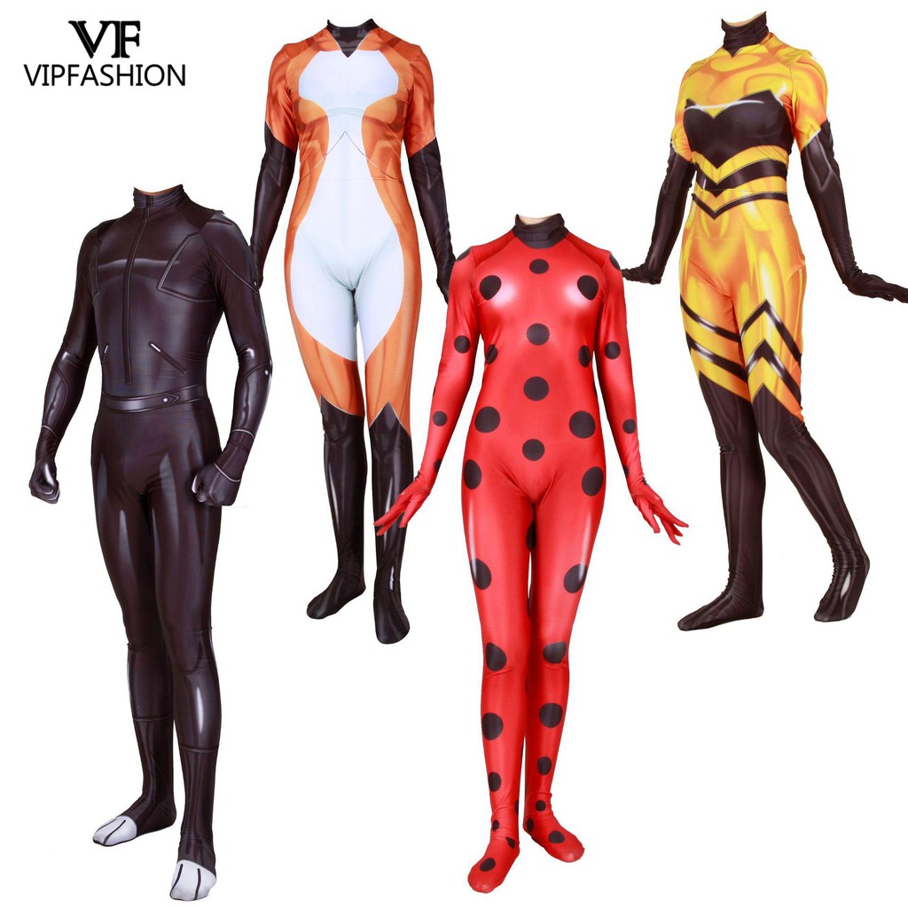 Jual Import Vip Fashion Adult Ladybug Costume Cosplay Costume Spandex  Zentai Suit Women Jumpsuit Indonesia|Shopee Indonesia