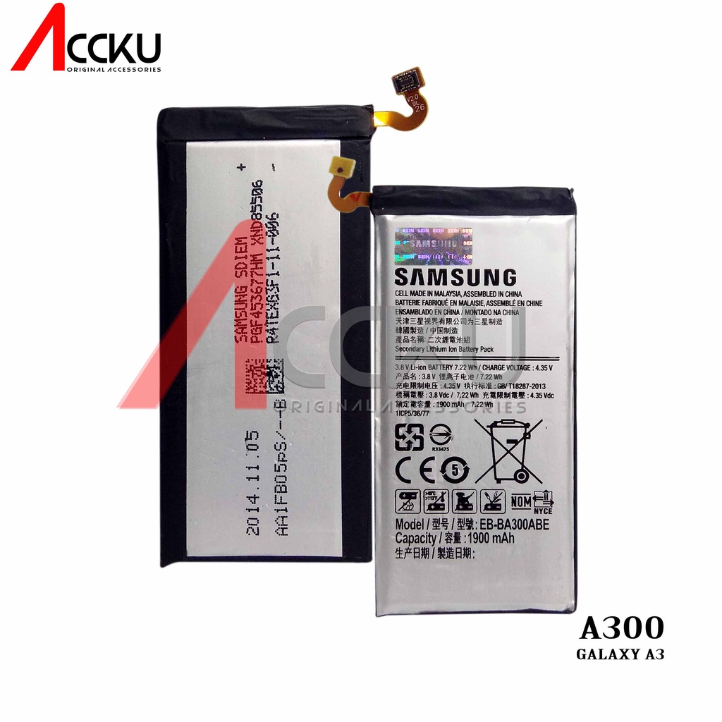 BATTERYSAMSUNG A3 EB-BA300ABE  BATERAI SAMSUNG GALAXY A3 2015 A300 ORIGINAL