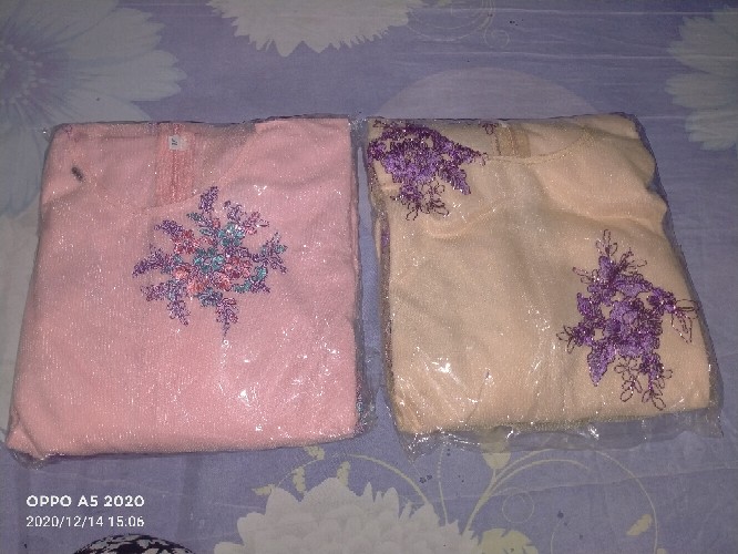 Tunik Brukat Tulle Bunga / Brokat Tille / Tunik Tile