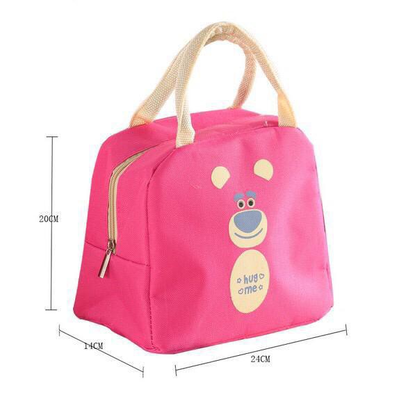 PROMO COD - T117 Tas Bekal Karakter Ukuran Besar Lunch Bag perlengkapan Bekal Anak Sekolah