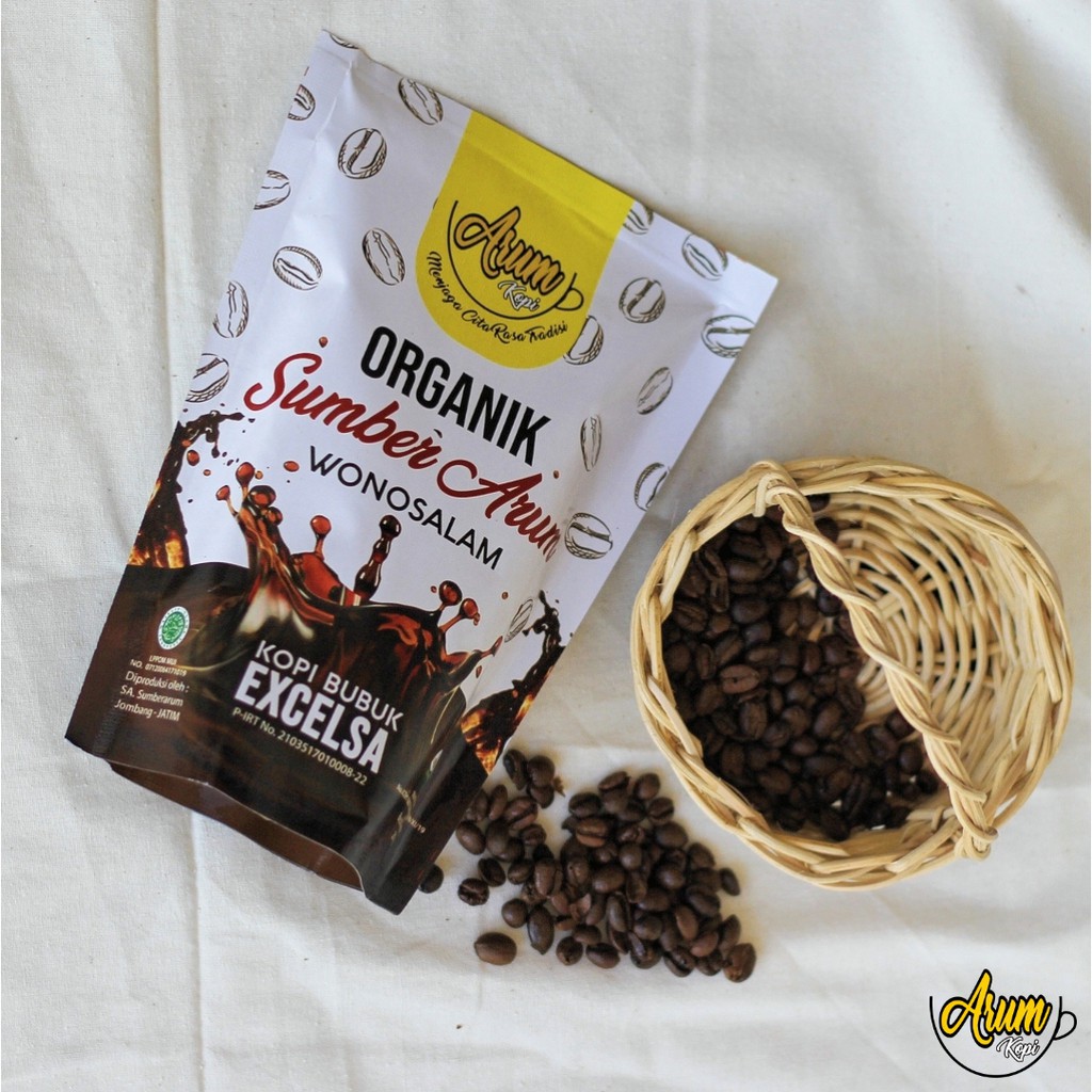 

Kopi Bubuk Organik Excelsa Khas Wonosalam 200 gr, 100% Kopi Murni