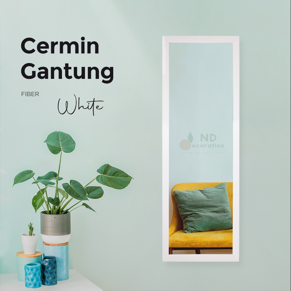 GOSEND ONLY - STANDING MIRROR / CERMIN / CERMIN STANDING / CERMIN GANTUNG / CERMIN DINDING / CERMIN FULL BODY UK 127 X 35 CM / 95 X 35 CM / CERMIN BERDIRI FULL BODY KACA STANDING / KACA STANDING FULL BODY / KACA CERMIN FULL BODY / KACA-GANTUNG PUTIH