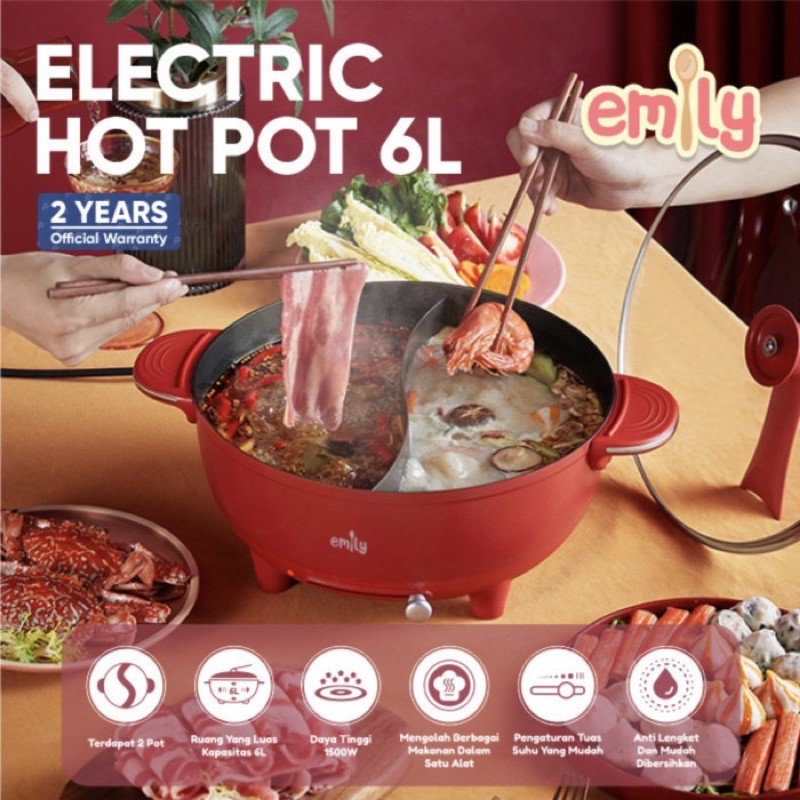 emily electric hotpot 6 L
