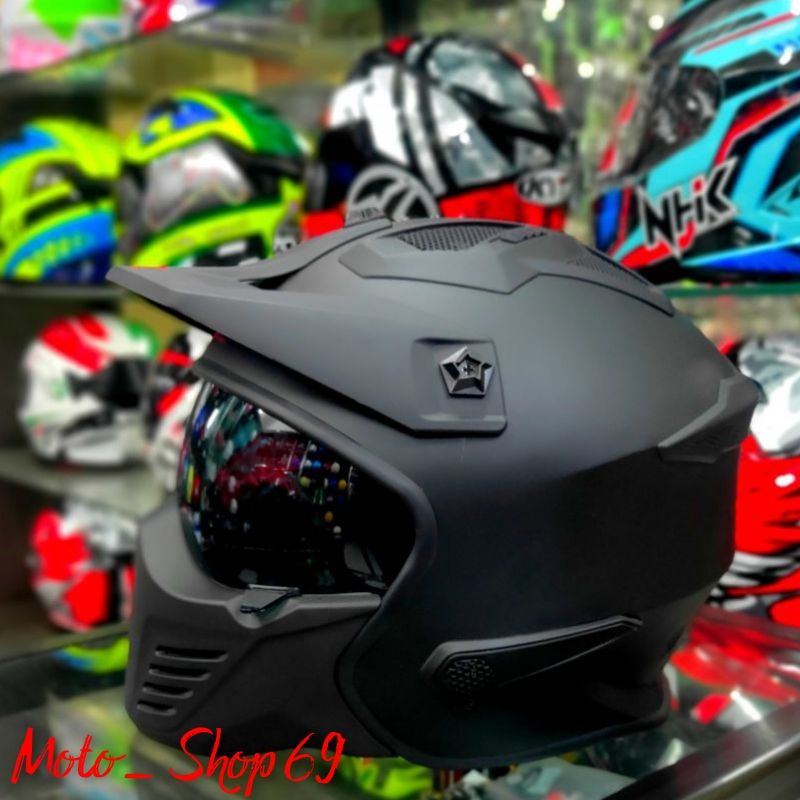 Helm JPX MX 726-R Helm Full face Helm Half Face