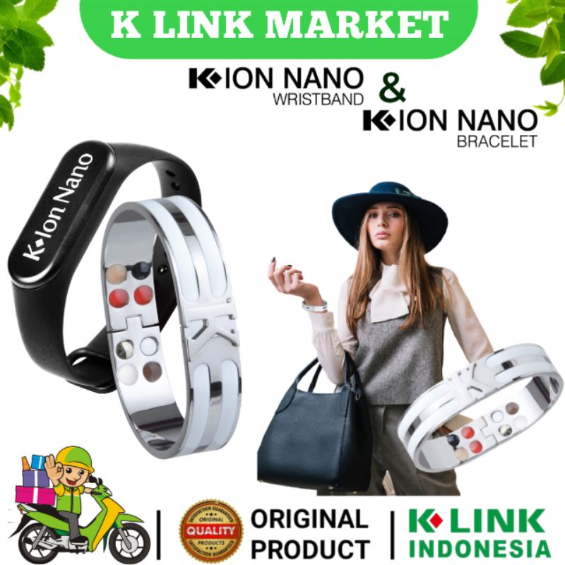 Original K Ion Nano Bracelet KIon Nano Wristband Gelang Kesehatan Klink Original Premium Kekinian