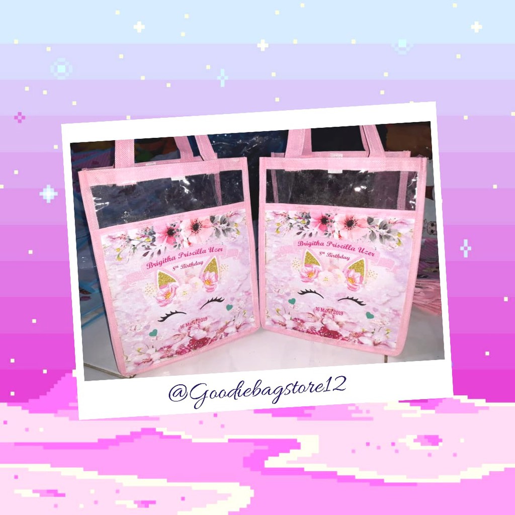 

Tas ultah custom unicorn little pony souvenir ultah