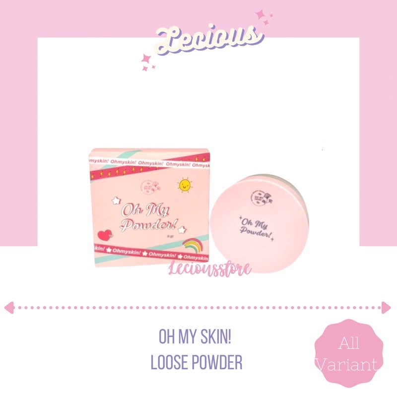 ohmyskin oh my powder loose powder bedak tabur oh my skin