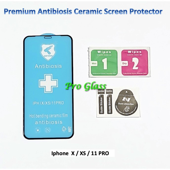 Iphone X / XS / XR / XS MAX  Antibiosis Ceramic AntiShock Screen Protector