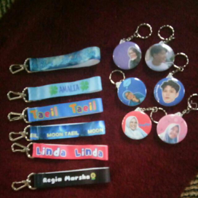 Custom Satuan Strap + Gantungan Kunci Bts Bt21 Kpop Bisa Request Gambar / Foto Dari Sendiri