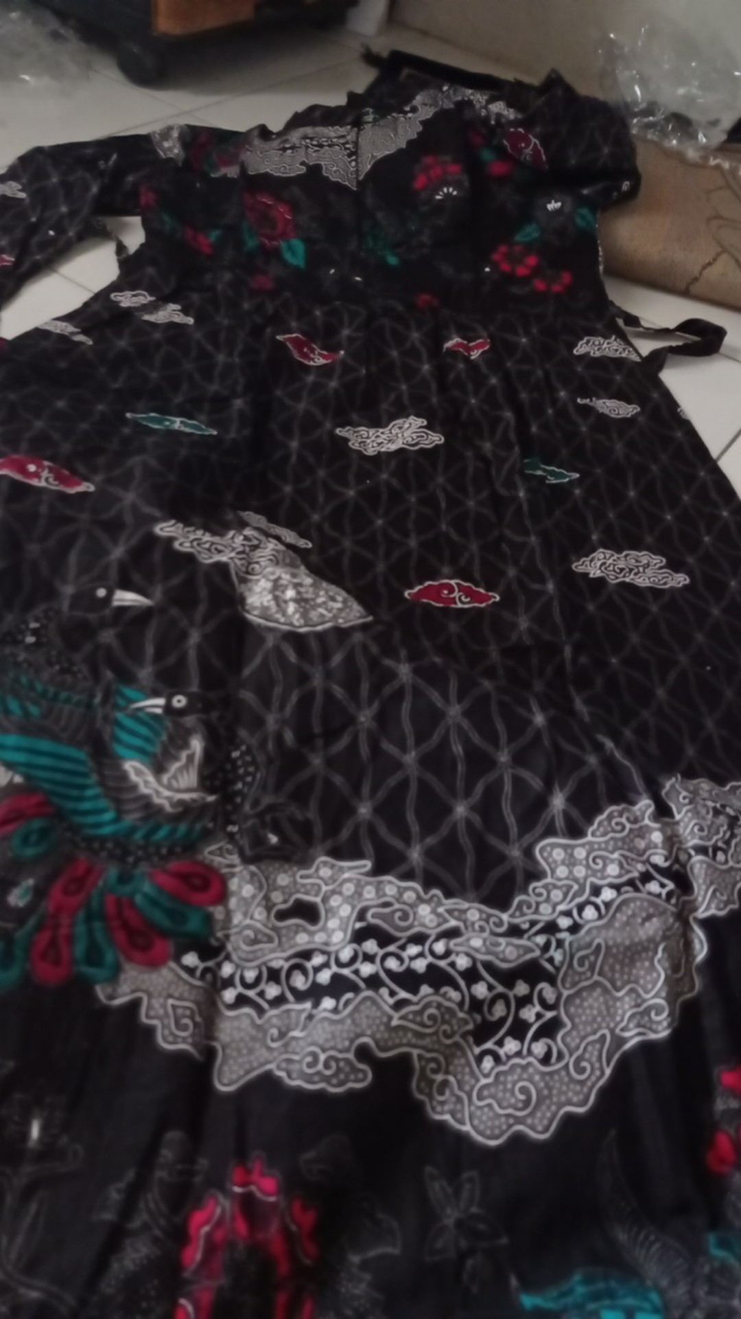 Gamis Batik Manggar,padi,sekar,daun,kupu,kubis