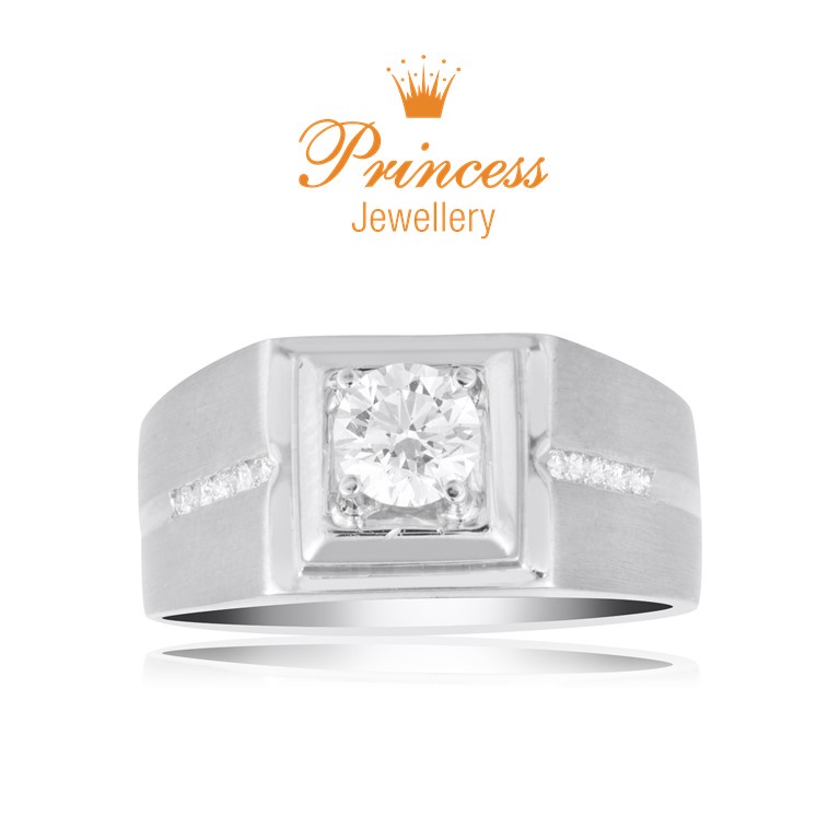 Cincin Pria Berlian GIA Sertifikat PMR828956 Princess Jewellery