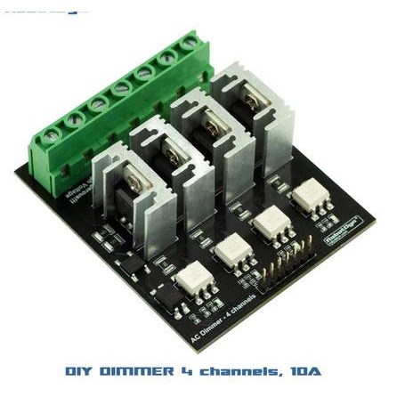 Module Light Dimmer Lampu 220V AC 16A 4 Channel PWM 5V 3.3V Arduino