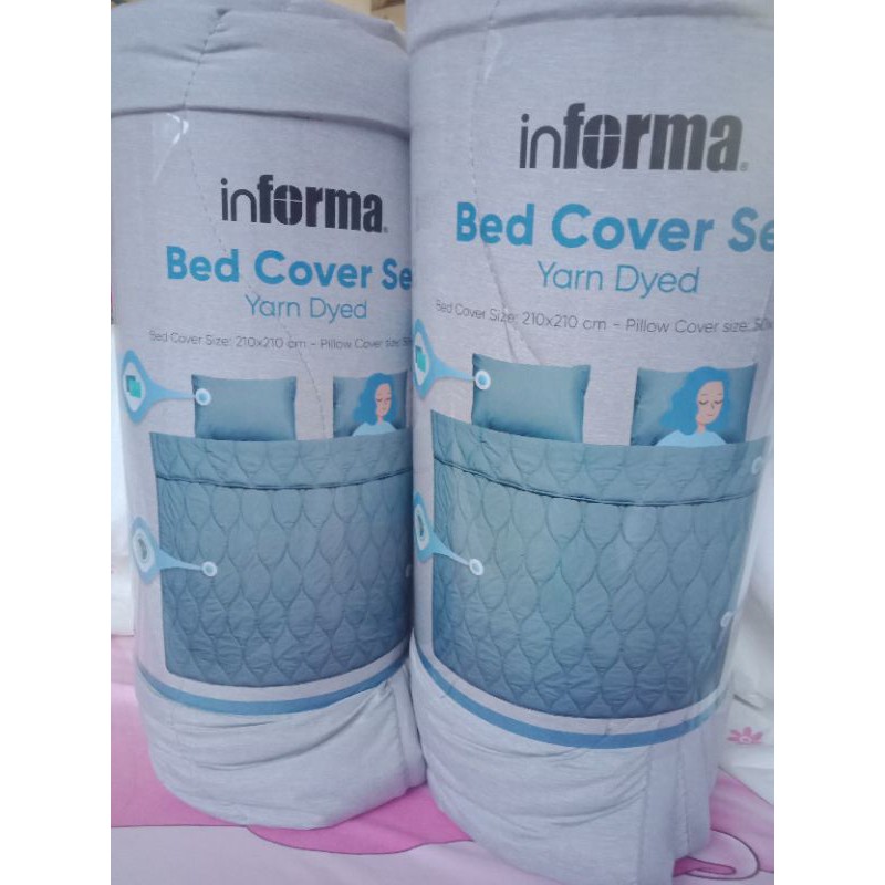 SALE BED COVER SET INFORMA 210x210cm