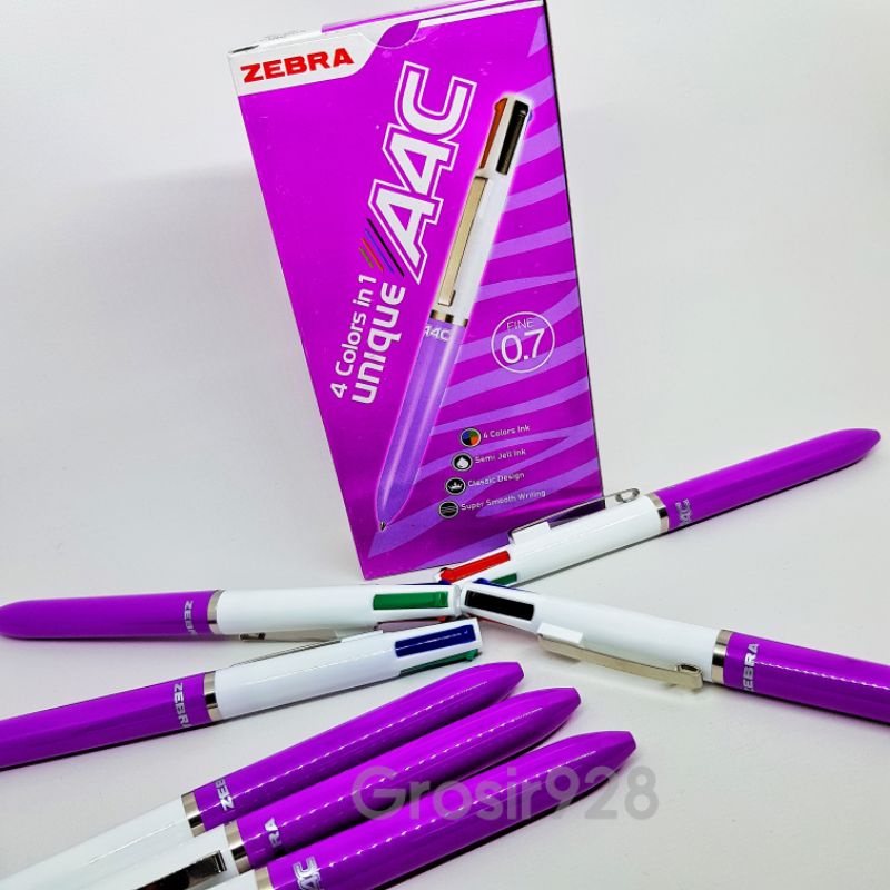 

(Per 12) Pulpen Gel / Pena Jel Zebra 4 colors in 1 A4C 0.7mm