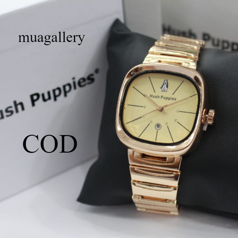 JAM TANGAN WANITA HUSH PUPPIES STRAP RANTAI FASHION WANITA