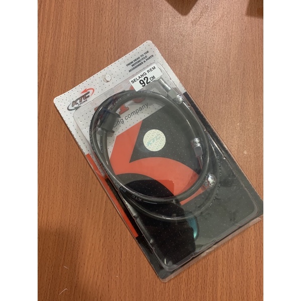 SELANG REM TDR KTC DEPAN ATAU BELAKANG ORIGINAL DAN AEROMOTIVE SCOOPY BEAT VARIO 125 150 MIO FINO SUPRA TIGER RX KING JUPITER VEGA F1ZR (NMAX AEROX KLX PCX TIDAK BISA)-Ktc hitam 92 cm