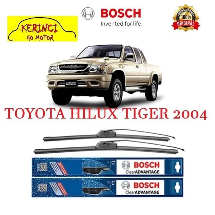 WIPER BOSCH CLEAR ADVANTAGE TOYOTA HILUX TIGER 2004 21&quot; &amp; 19&quot; SEPASANG