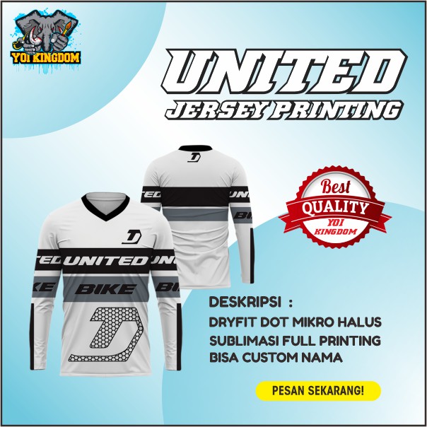 Jersey sepeda united | Kaos sepeda premium | custom nama