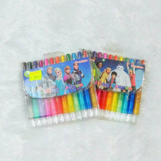 Crayon warna putar safari isi 12 medium