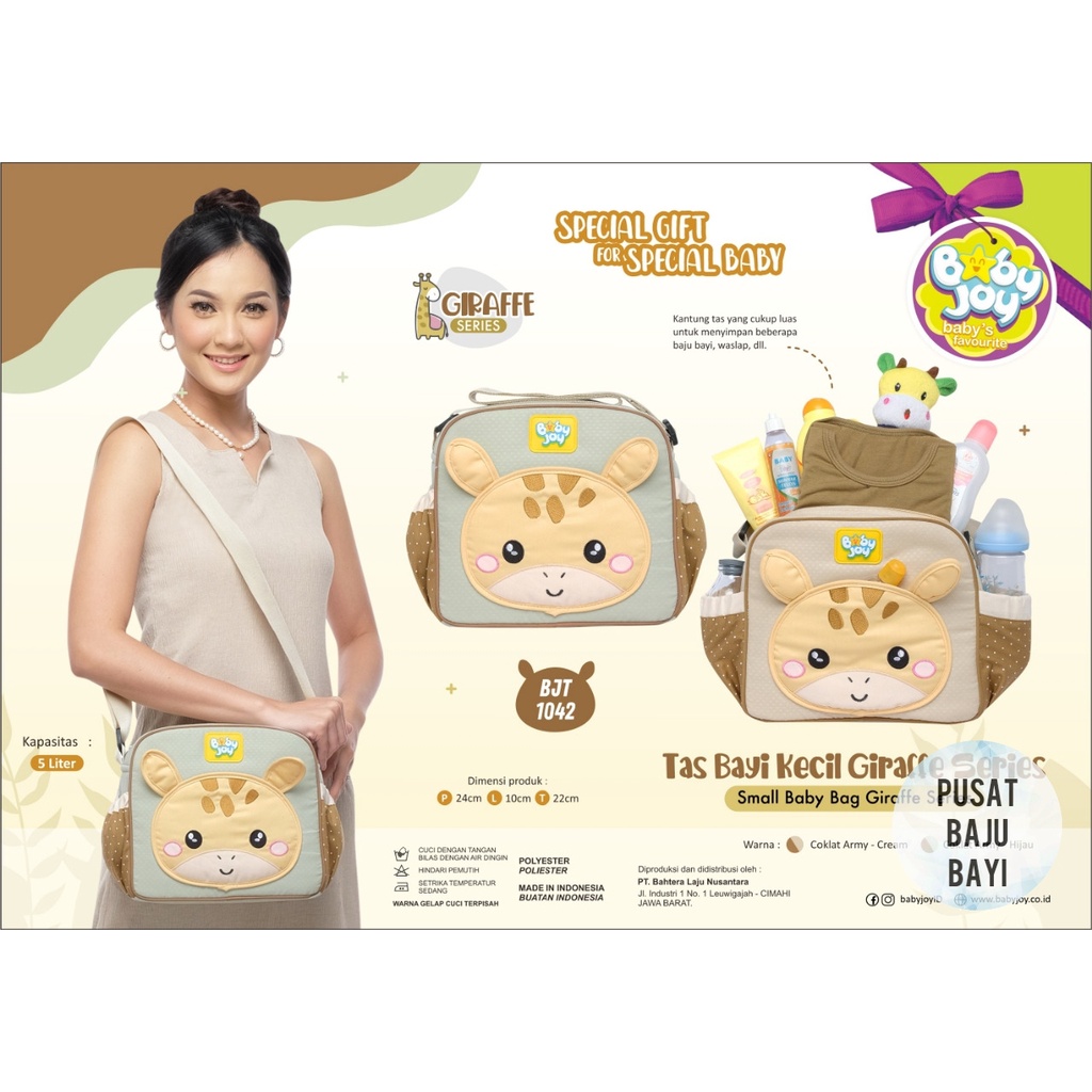 Tas Bayi Besar + Tbs GIRAFFE SERIES BJT1044 BABY JOY / Tas Bayi Medium GIRAFFE SERIES BJT1043 /  Tas Bayi Kecil GIRAFFE SERIES BJT1042 merk BABY JOY