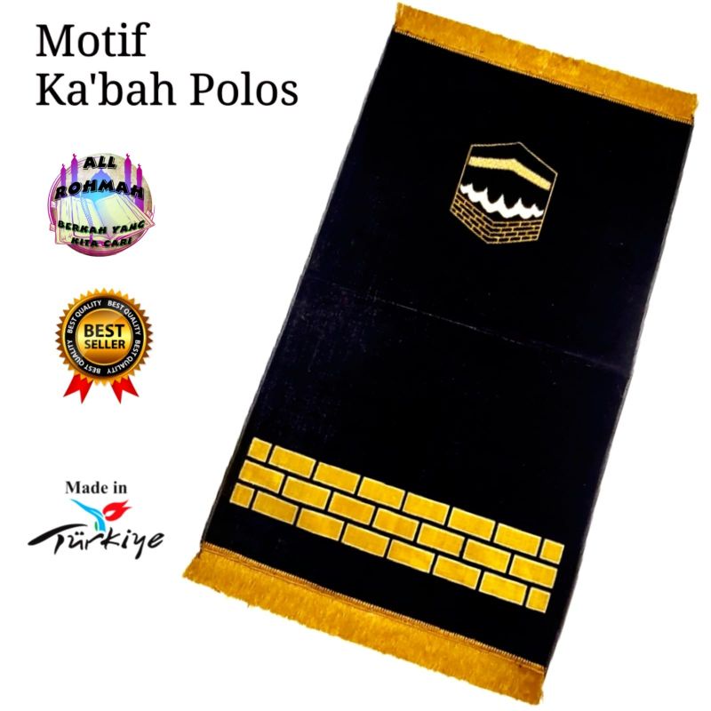 SAJADAH KISWAH PREMIUM DEWASA BEST SELLER MOTIF KABAH POLOS