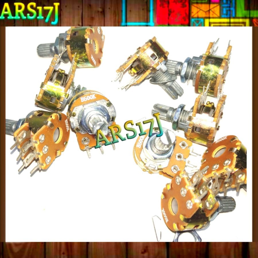 potensio 500k 6pin stereo