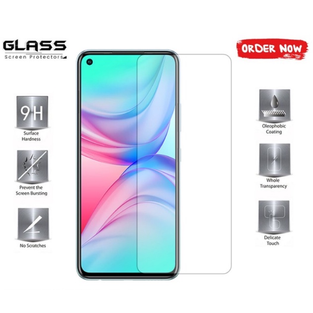 H8 Tempered Glass 9D Infinix Hot 10 Tempered Glass Full Layar Full Cover Full Glue