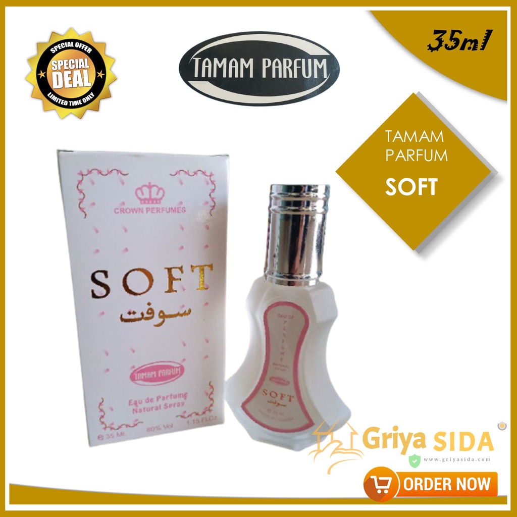 Parfum Soft Spray 35ml TAMAM original minyak wangi soft mirip al rehab spray PROMO!!