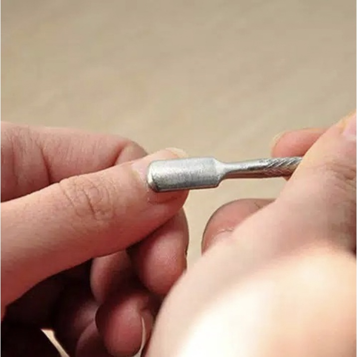 Nail Cuticle Pusher Nail Art Trim Alat Pendorong Kutikula Manicure KU022