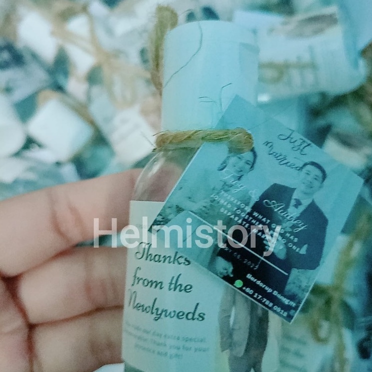 Souvenir handsanitizer gel 30ml rustic custom