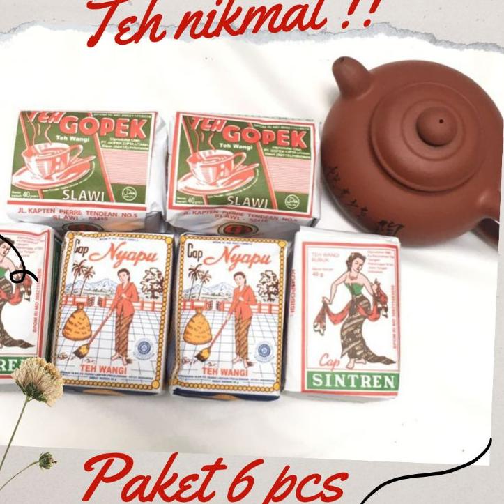 

ARTx4X8j--Teh Nyapu Teh Gopek Teh Sintren Paket 6 pcs