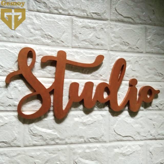 15 cm Tulisan Kayu Huruf Timbul Hiasan Dinding Wooden Letter Wall Decor