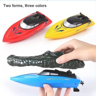  Mainan  RC boat kapal remote buaya prank aligator Flytec 