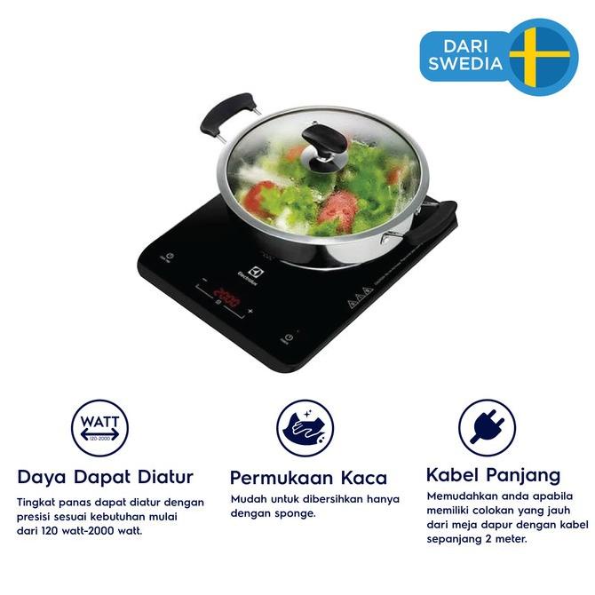 ELECTROLUX Kompor Listrik Induksi + Knife Set + Panci Induksi