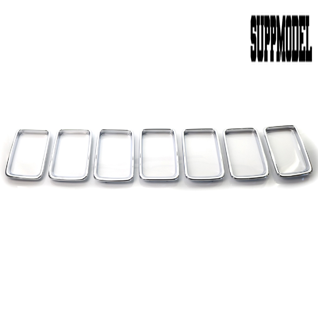 7pcs / Set Ring Cover Trim Grill Depan Mobil Jeep Grand Cherokee 2014-2016