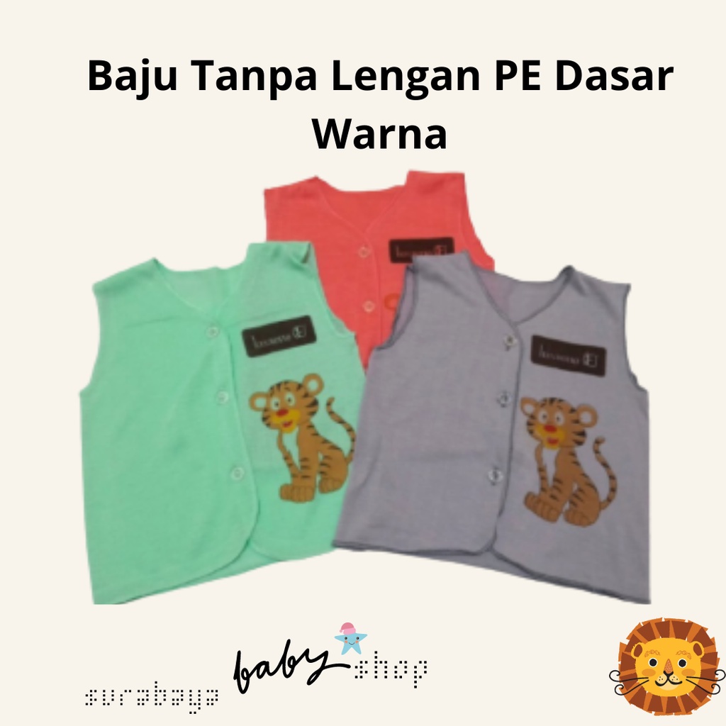 Baju Bayi Tanpa Lengan PE Dasar Warna 692000 Lusiana E