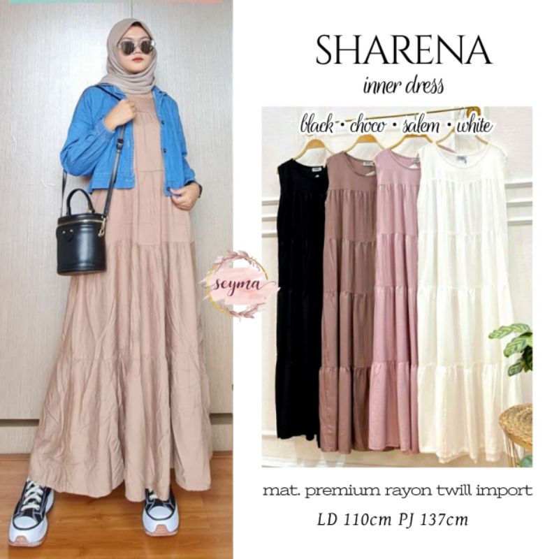 Sharena Inner Dress Babydoll Rayon Twill Premium