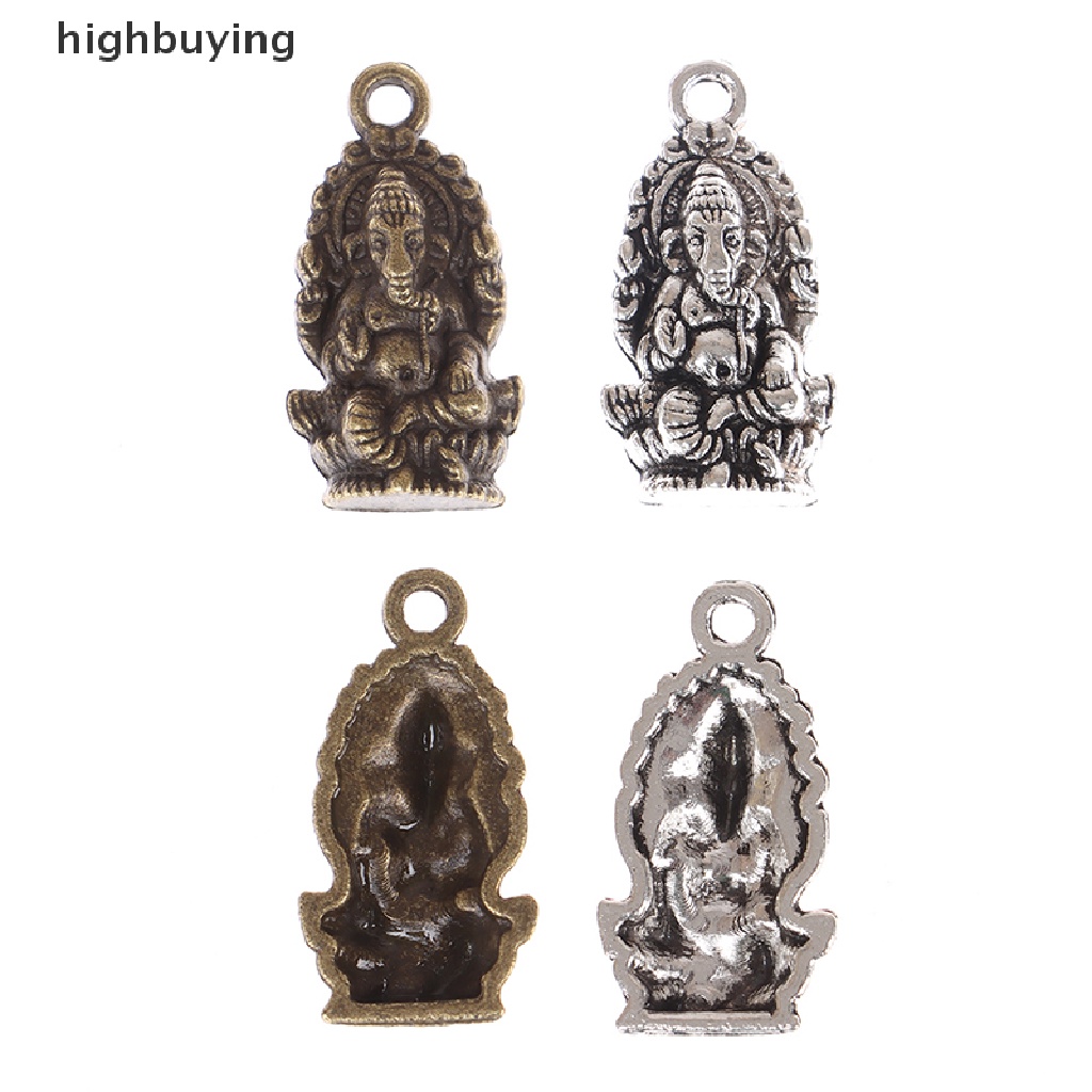 Hbid 10pcs Liontin Bahan Alloy Desain Budha Gaya Thailandantik Menarik Untuk Perhiasan Diy Charms