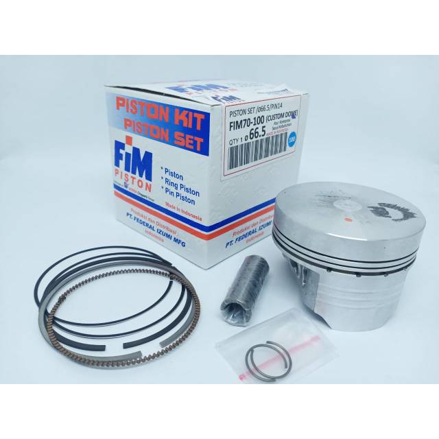 Seher FIM 66,5 pin 14 coustum dom . Piston FIM bahan 66,5 pin 14 untuk modif